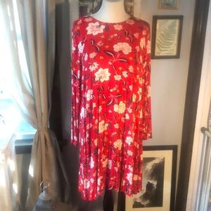 New w/o Tags OLD NAVY; FLORAL LONG SLEEVE DRESS